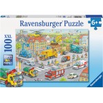 100 pc Ravensburger Puzzle - Vehicles in the City XXL Pieces